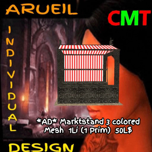 AD-Marktstand 3 colored Mesh